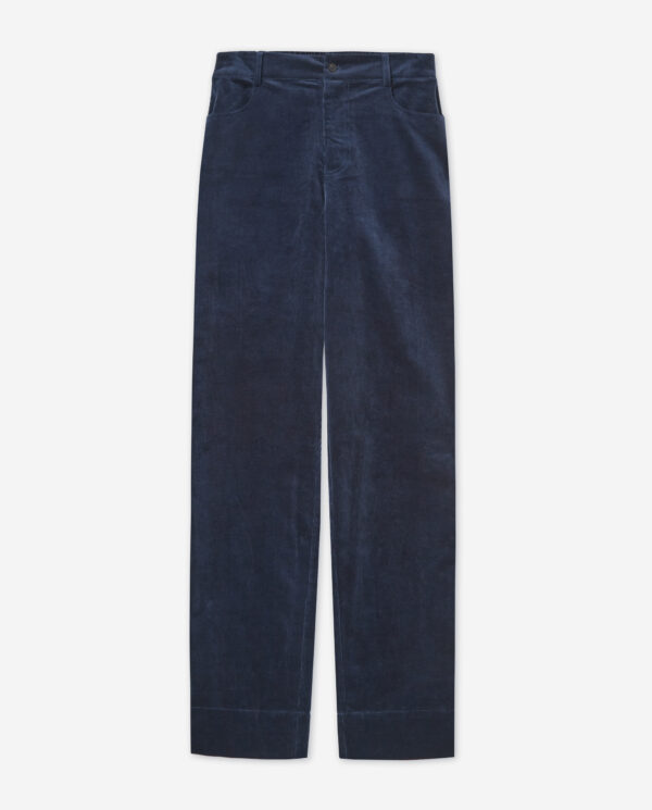 CALÇA BOMBAZINE AZUL
