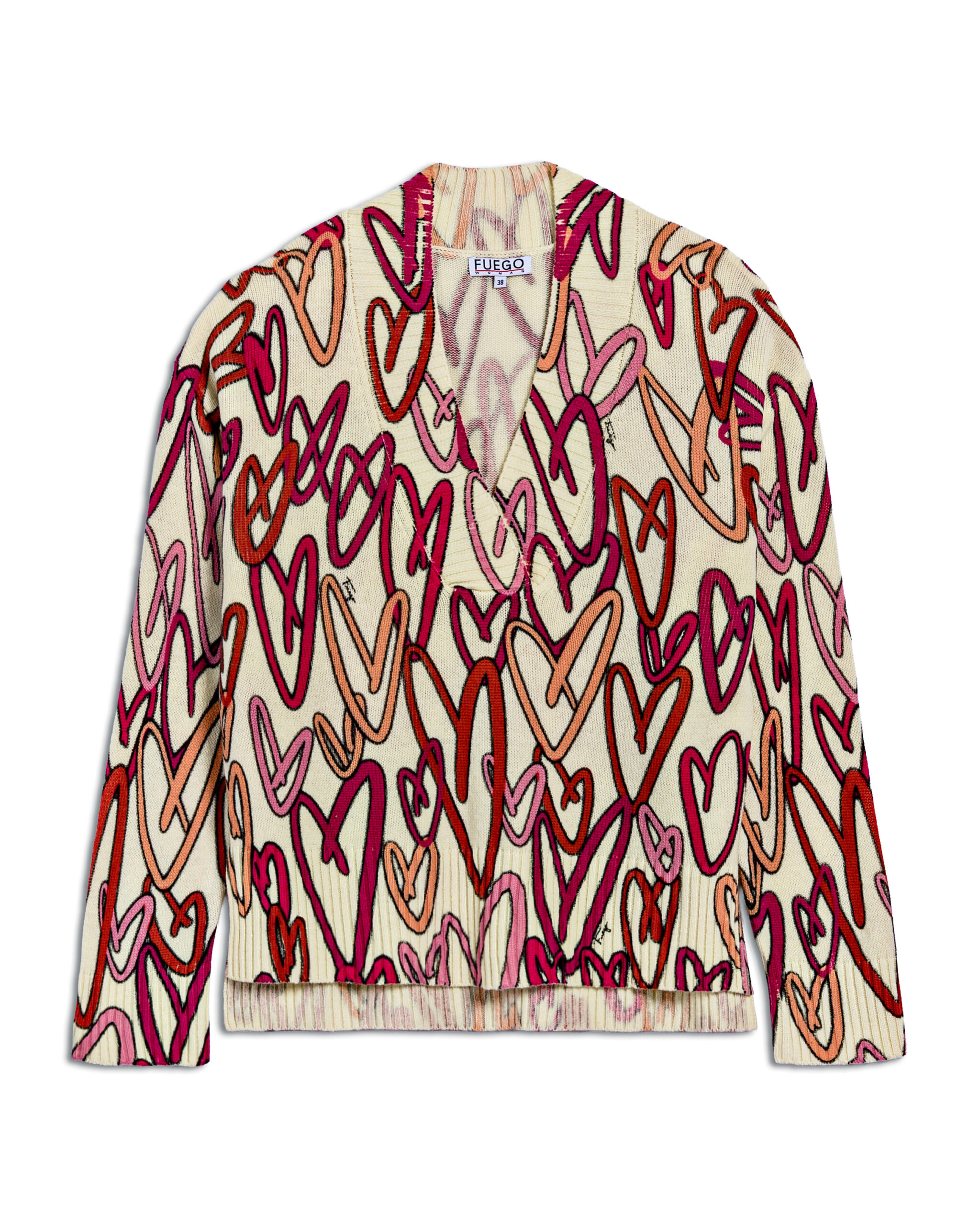 CAMISOLA CORACOES FUEGO