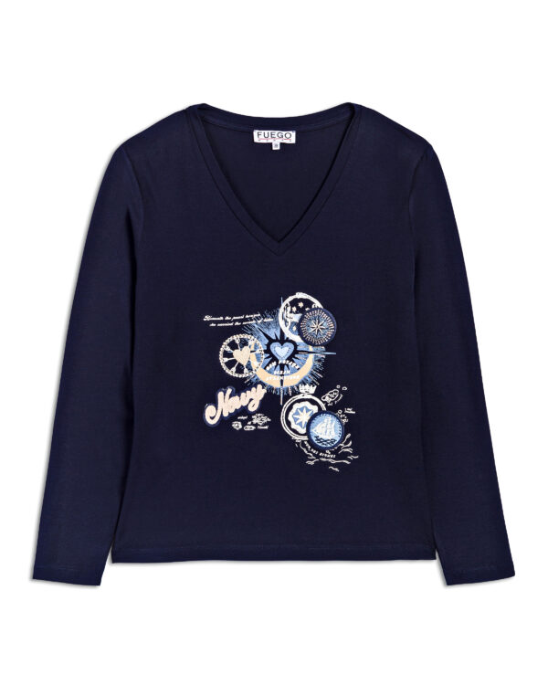 T-SHIRT NAVY VOYAGE